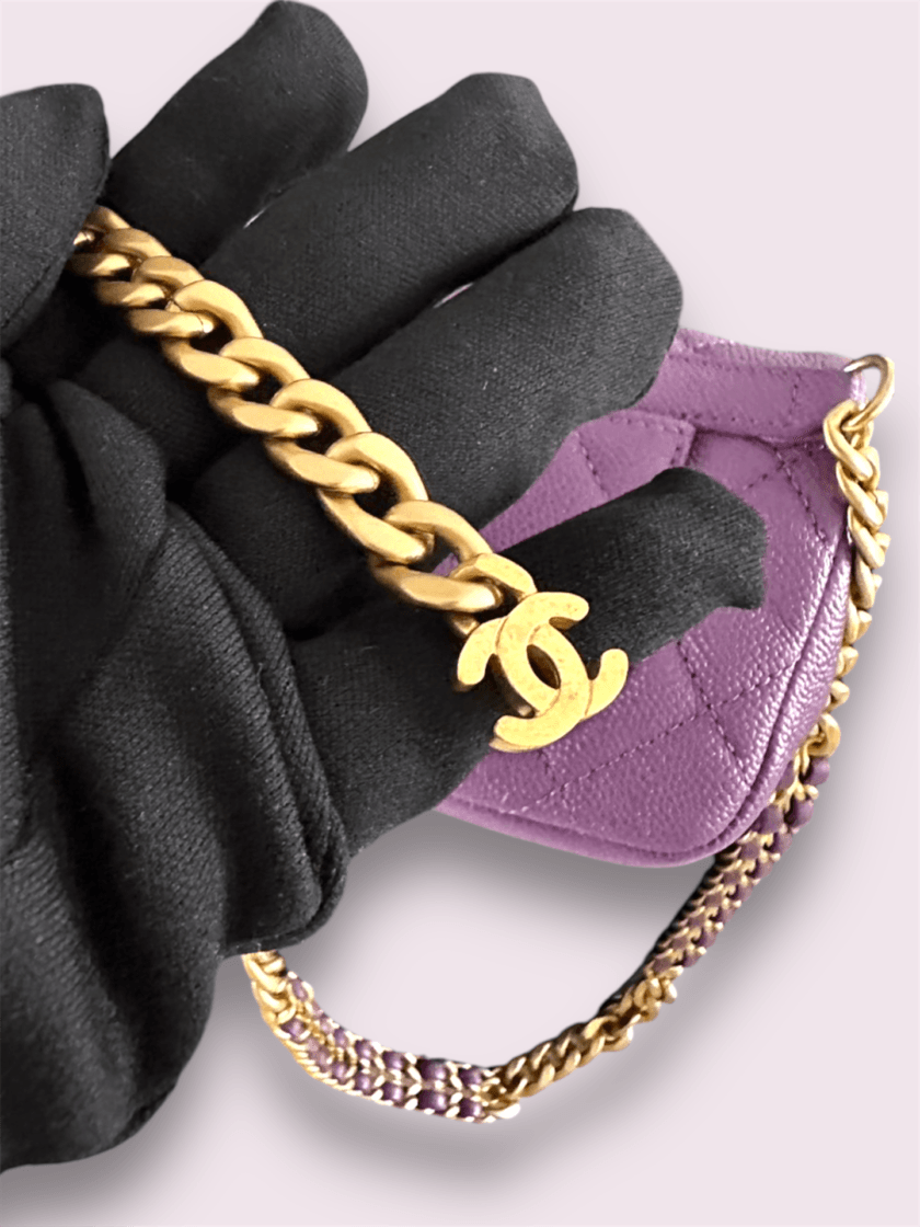 Chanel melody belt bag caviar Y2022