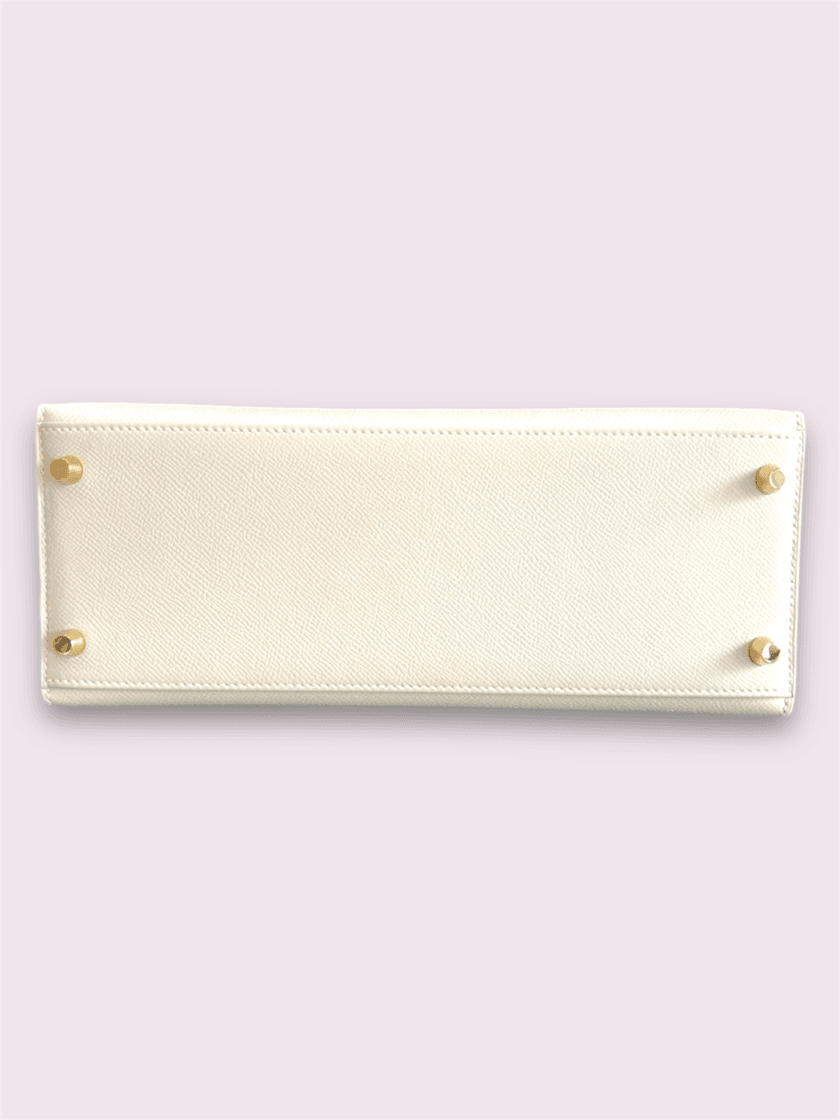 HERMÈS Kelly 28 Craie Epsom Sellier GHW